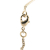 Chanel B Chanel Gold Gold Plated Metal Faux Pearl CC Leaf Pendant Necklace Italy