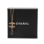 Chanel AB Chanel Gold Gold Plated Metal CC Crystal and Amethyst Pendant Necklace Italy