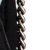 Fendi AB Fendi Black Canvas Fabric Zucca Chain Midi Baguette Italy