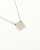 Gucci Square Plate Silver Necklace