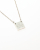 Gucci Square Plate Silver Necklace