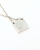 Gucci Square Plate Silver Necklace