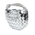 Bottega Veneta AB Bottega Veneta Silver Nappa Leather Leather Mini Metallic Nappa Intrecciato Sardine Italy