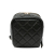 Chanel AB Chanel Black Lambskin Leather Leather Quilted Lambskin Cube Chain Wristlet Case France