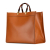 Fendi AB Fendi Brown Calf Leather Large Sunshine Shopper Tote Italy