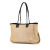 Chanel B Chanel Brown Beige Canvas Fabric Small Deauville Tote Italy