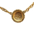 Chanel B Chanel Gold Gold Plated Metal CC Round Pendant Necklace France