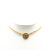 Chanel B Chanel Gold Gold Plated Metal CC Round Pendant Necklace France