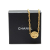 Chanel B Chanel Gold Gold Plated Metal CC Round Pendant Necklace France