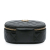 Chanel AB Chanel Black Lambskin Leather Leather CC Quilted Lambskin Oval Top Handle Clutch Italy