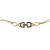 Christian Dior B Dior Gold Gold Plated Metal Double Chain Necklace Italy