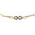 Christian Dior B Dior Gold Gold Plated Metal Double Chain Necklace Italy