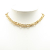 Christian Dior B Dior Gold Gold Plated Metal Double Chain Necklace Italy