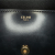 Celine B Celine Black Calf Leather skin Cuir Triomphe Chain Shoulder Bag Italy