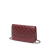 Chanel B Chanel Red Bordeaux Calf Leather Quilted Aged skin Gabrielle Wallet on Chain Italy