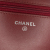 Chanel B Chanel Red Bordeaux Calf Leather Quilted Aged skin Gabrielle Wallet on Chain Italy