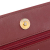 Chanel B Chanel Red Bordeaux Calf Leather Quilted Aged skin Gabrielle Wallet on Chain Italy