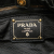 Prada B Prada Black Nylon Fabric Tessuto Logo Bow Satchel Italy