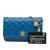 Chanel B Chanel Blue Lambskin Leather Leather Lambskin Pearl Crush Wallet On Chain Italy