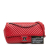 Chanel B Chanel Red Lambskin Leather Leather Medium Lambskin CC Crossing Flap Italy