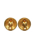 Chanel B Chanel Gold Gold Plated Metal CC Clip On Earrings France