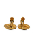 Chanel B Chanel Gold Gold Plated Metal CC Clip On Earrings France