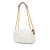 Fendi B Fendi White Calf Leather Zucca Embossed Chain Midi Baguette Italy