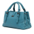 Bottega Veneta B Bottega Veneta Blue Turquoise Calf Leather Mini Intrecciato Roma Italy