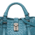 Bottega Veneta B Bottega Veneta Blue Turquoise Calf Leather Mini Intrecciato Roma Italy