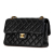 Chanel B Chanel Black Lambskin Leather Leather Medium Classic Lambskin Double Sided Flap France