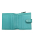 Bottega Veneta B Bottega Veneta Blue Turquoise Calf Leather Intrecciato Bi-fold Wallet Italy