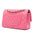 Chanel B Chanel Pink Strawberry Caviar Leather Leather Medium Classic Caviar Double Flap France