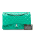 Chanel AB Chanel Green Lime Lambskin Leather Leather Jumbo Classic Lambskin Double Flap France