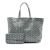 Goyard B Goyard Gray Coated Canvas Fabric Goyardine Saint Louis PM France