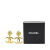 Chanel B Chanel Gold Gold Plated Metal CC Drop Clip On Earrings France