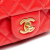 Chanel B Chanel Red Lambskin Leather Leather Mini Square Classic Lambskin Pearl Crush Flap Italy