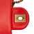 Chanel B Chanel Red Lambskin Leather Leather Mini Square Classic Lambskin Pearl Crush Flap Italy