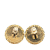 Chanel AB Chanel Gold Gold Plated Metal CC Clip On Earrings France