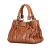 Miu Miu B Miu Miu Brown Lambskin Leather Leather Lambskin Matelasse Coffer Satchel Turkey