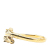 Hermès B Hermès Gold Gold Plated Metal Cheval Double Horse Bangle France