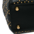 Christian Dior B Dior Black Lambskin Leather Leather Medium Lambskin Cannage Studded Supple Lady Dior Italy