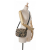 Christian Dior AB Dior Brown Canvas Fabric Medium Mizza Embroidered Bobby Crossbody Italy