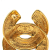 Chanel B Chanel Gold Gold Plated Metal CC Brooch France