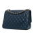 Chanel B Chanel Blue Caviar Leather Leather Jumbo Classic Caviar Double Flap France