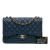 Chanel B Chanel Blue Caviar Leather Leather Jumbo Classic Caviar Double Flap France