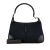 Gucci AB Gucci Black Suede Leather Canvas Bamboo Jackie Hobo Italy