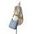 Hermès AB Hermès Blue Light Blue Calf Leather Clemence Evelyne III GM France