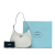 Prada B Prada White Calf Leather Spazzolato Cleo Hobo Italy