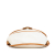 Saint Laurent B Yves Saint Laurent White with Brown Coated Canvas Fabric Crossbody France