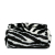 Dolce&Gabbana AB Dolce & Gabbana Black Fur Natural Material Medium Faux Zebra Print Miss Sicily Satchel Italy